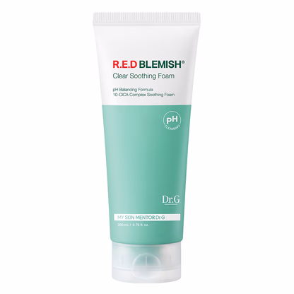 Dr.G pH R.E.D Blemish Clear Soothing Foam 150ml โฟมล้างหน้าลดสิวสูตรอ่อนโยน