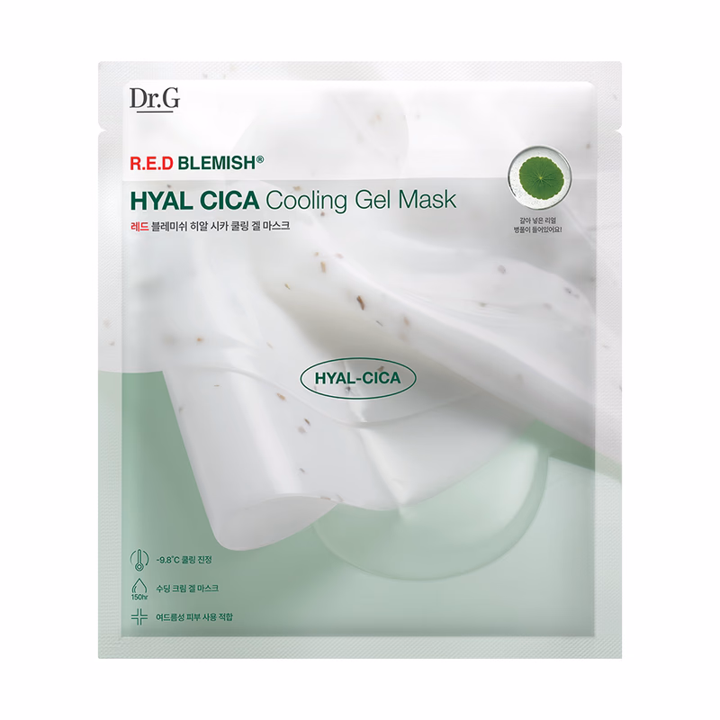 Dr.G R.E.D Blemish HYAL CICA Cooling Gel Mask มาสก์ไฮโดรเจลกู้ผิวเร่งด่วน