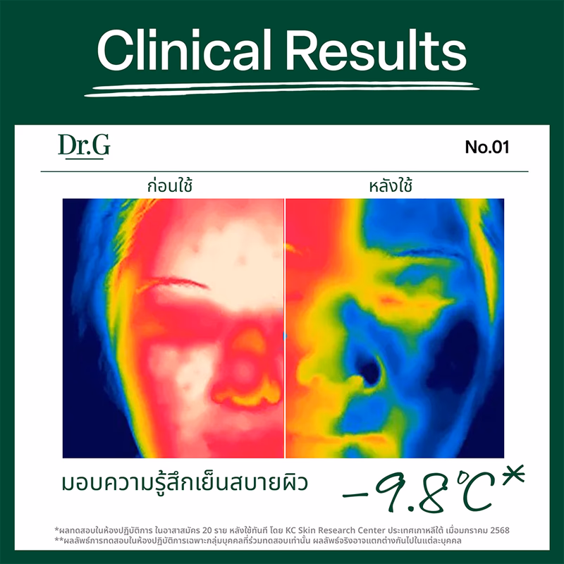 Dr.G R.E.D Blemish HYAL CICA Cooling Gel Mask มาสก์ไฮโดรเจลกู้ผิวเร่งด่วน