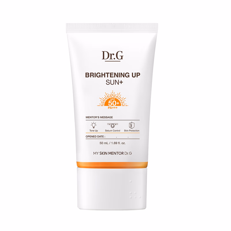Dr.G Brightening Up Sun+ SPF50+ PA+++ 50ml ครีมกันแดดโทนอัพคุมมัน