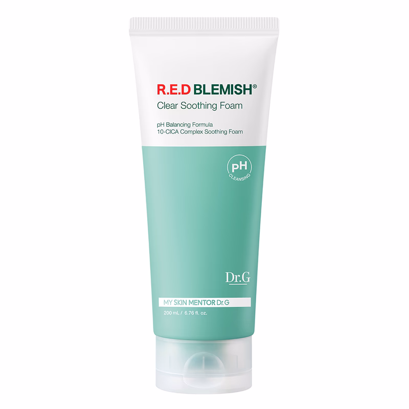 Dr.G pH R.E.D Blemish Clear Soothing Foam 150ml โฟมล้างหน้าลดสิวสูตรอ่อนโยน